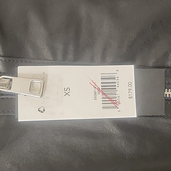 Black Vegan Leather Jacket - Picture 3 of 5